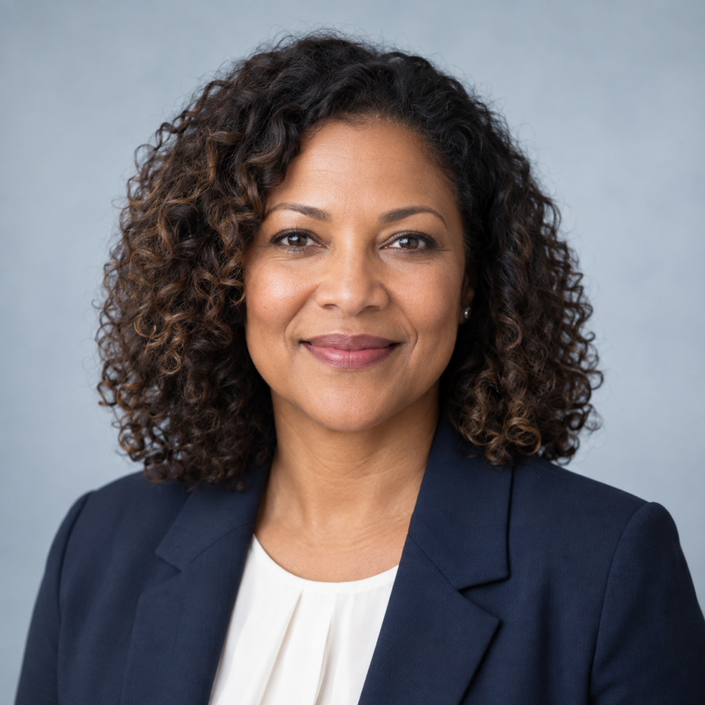 AI-generated fictional sample headshot of avery morgan