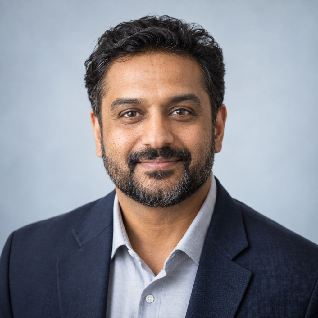 AI-generated fictional sample headshot of casey patel